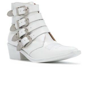 Toga Pulla White Multi Strap Boots